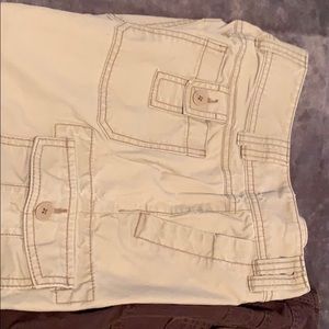 Ann Taylor Capri pants tan and brown size 2
